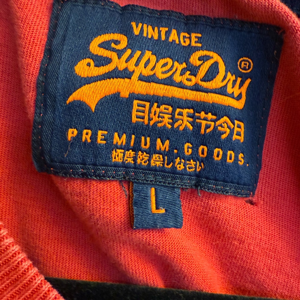 Superdry Red Short Sleeve Tee - Picture 3 of 3